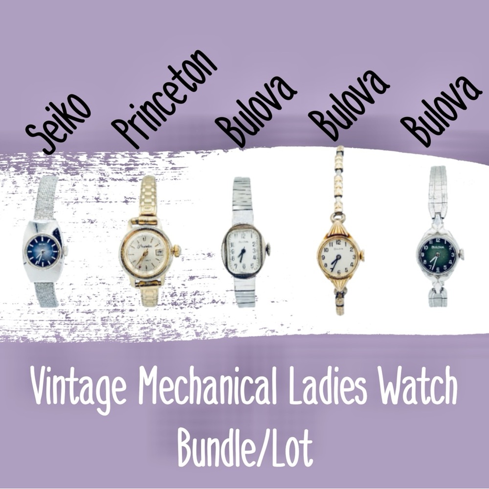 5 Vintage Ladies Mechanical Watches